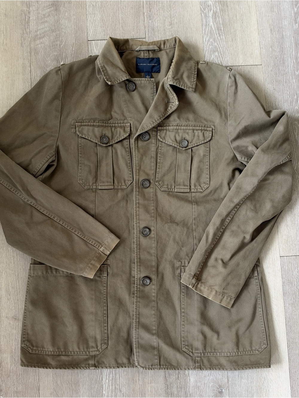 Banana Republic Olive Green Military Field Jacket